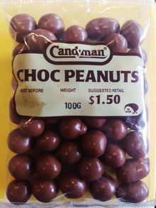 Candyman Choc Peanuts 100g x16ct