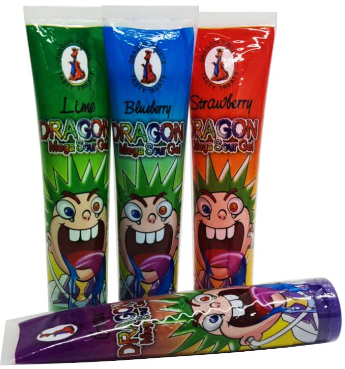 Dragon Mega Sour Gel 120g x 12ct
