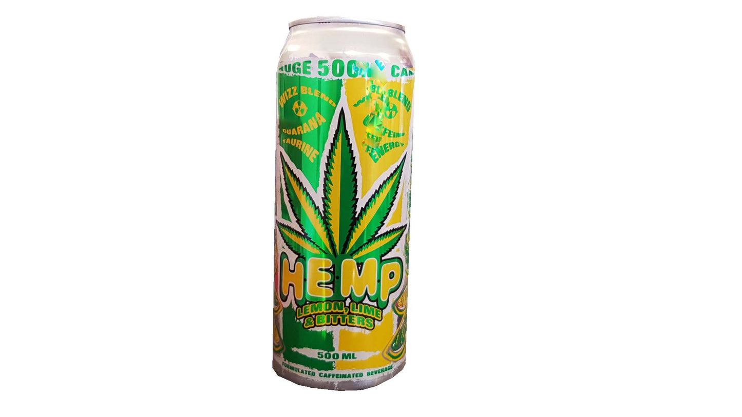 Hemp Lemon Lime Bitters Energy Drink 500ml x 24ct