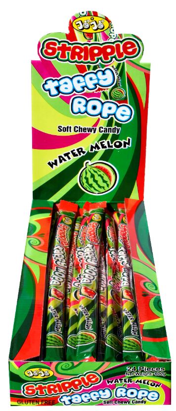 JoJo Taffy Rope Watermelon 25g x 24ct