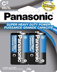 Batteries - Panasonic C 2 pack