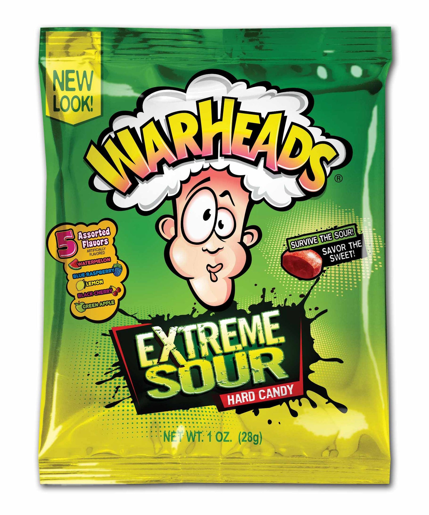 Warheads Extreme Sour Hard Candy 28g x 12ct