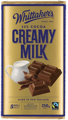 Whittakers Blocks 250g Creamy Milk x 12ct