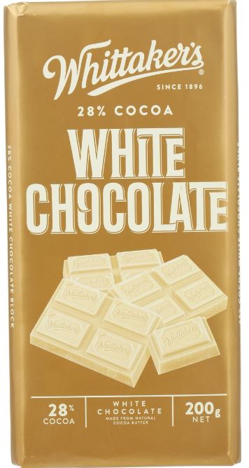 Whittakers Blocks 250g White Chocolate x 12ct