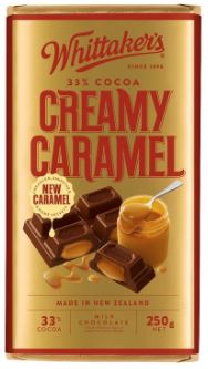 Whittakers Blocks 250g Creamy Caramel x 12ct