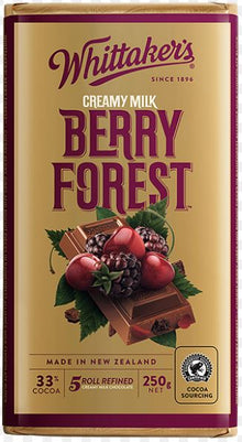 Whittakers Blocks 250g Berry Forest x 12ct