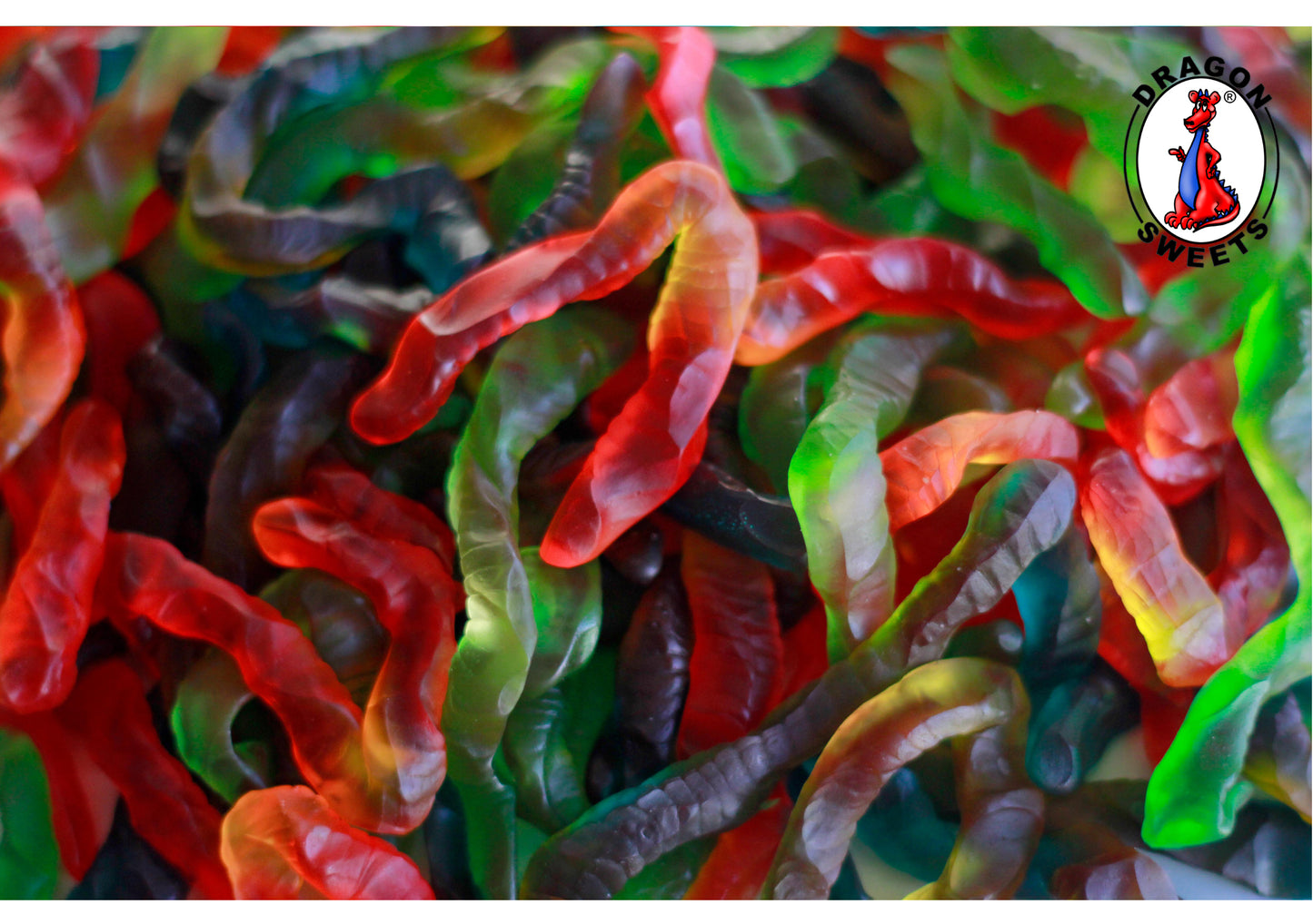Dragon 2kg Gummy Coloured Worms